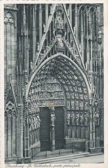 France Strasbourg La Cathedrale porte principale