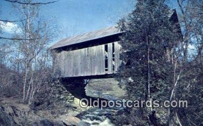 Covered Bridge, VT USA Covered Bridge Unused 