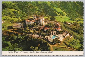 San Simeon California~Aerial View Of Hearst Castle & Grounds~Continental PC