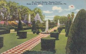 Florida Jacksonville Formal Garden Epping Forest Home Of Mrs Alfred I Du Pont