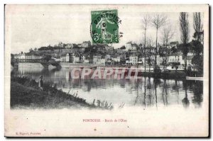 Old Postcard Pontoise Banks of the Oise