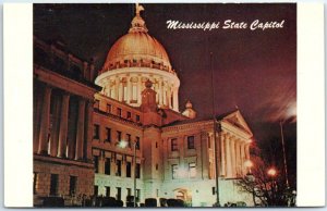 M-42342 Mississippi State Capitol At Night Jackson Mississippi