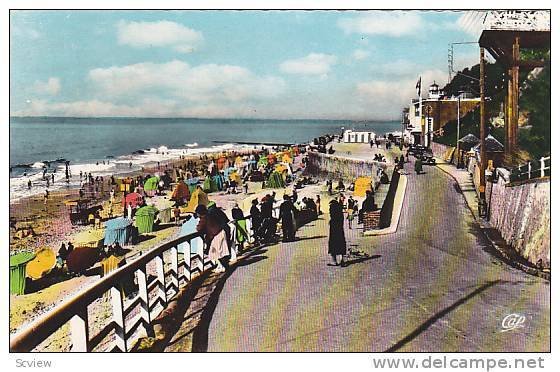 RP: Villerville  , France, PU-1959 - La Plage vers le Casino