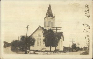 Kissimmee FL Christian Church c1910 Real Photo Postcard