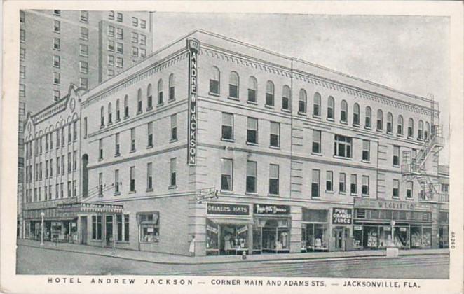 Florida Jacksonville Hotel Andrew Jackson 1941 Curteich