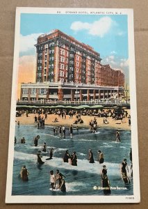 VINTAGE POSTCARD UNUSED - STRAND HOTEL, ATLANTIC CITY. NEW JERSEY