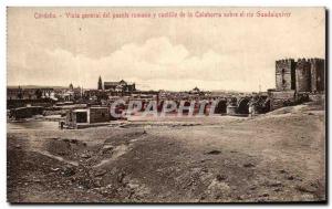 Postcard Old Cordoba Generale Vista Generale del Puente Romano Y Castillo de ...