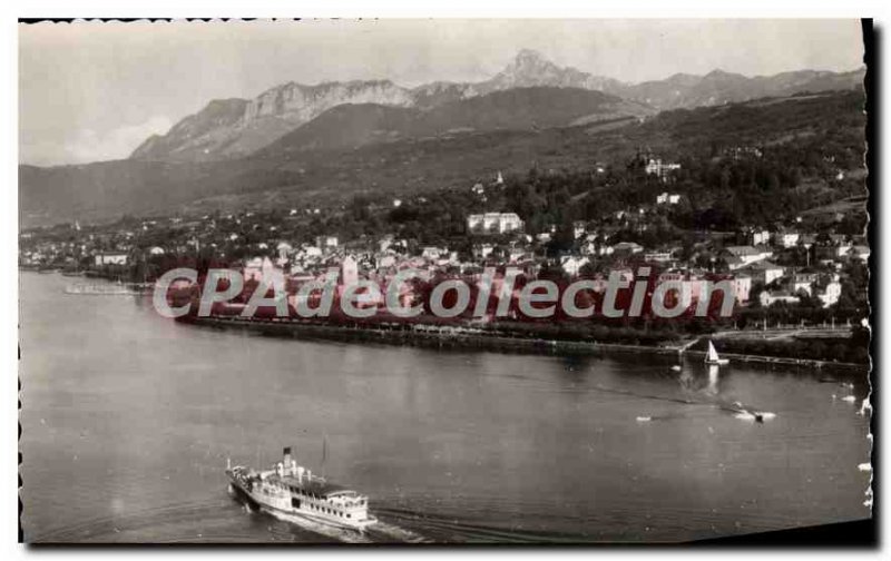 Old Postcard Evian Les Bains Vue Generale The Big Boat City