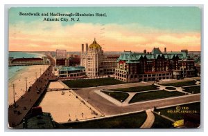 Marlboro-Blenheim Hotel Boardwalk Atlantic CIty New Jersey NJ DB Postcard W11