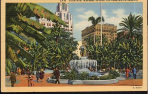California LOS ANGELES Fountain Pershing Square - LINEN