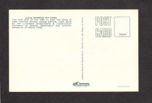 USS Sample FF 1048 Naval Ship US U.S. Navy, Military Postcard