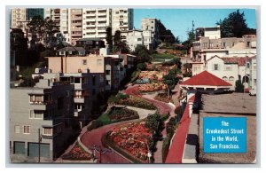 Lombard Street View San Francisco California CA UNP Chrome Postcard C20