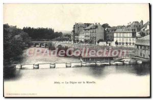 Old Postcard Metz Moselle On La Digue