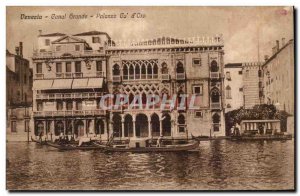Italy - Italy - Venice - Venice - Canal Grande - Palazzo d & # 39Oro- Old Pos...