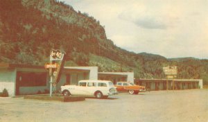 Idaho Springs Colorado 6 & 40 Motel, Triple A Sign, Vintage Postcard U13109