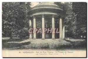 Old Postcard Versailles park petit trianon the Temple of Love