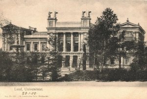 Sweden Lund Universitetet Vintage Postcard 04.05