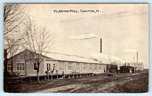 CANTON, Missouri MO ~ PLANING MILL 1914  Lewis County Logging Lumber Postcard