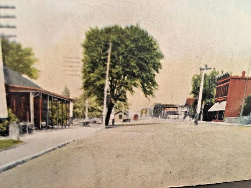 Postcard 1910 View Lake Shore & Michigan Southern Railway Station, Monroe, MI X1