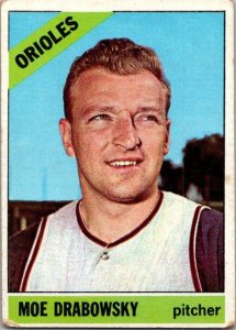 1966 Topps Baseball Card Moe Drabowsky Baltimore Orioles2016