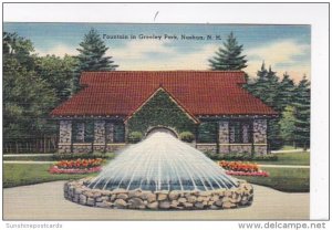 New Hampshire Nashua Fountain In Greeley Park
