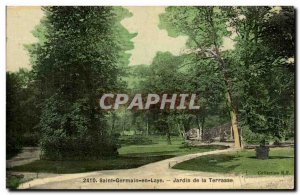 Old Postcard Saint Germain en Laye Garden Terrace