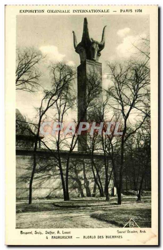 CPA Exposition Coloniale Internationale Paris 1931 Madagascar Aloalo Des Bucrane