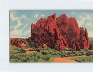 Postcard Vista Of The Garden Of The Gods, Colorado Springs, Colorado