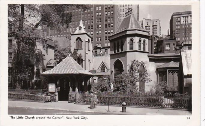 New York City The Little Church Around The Corner Real Photo