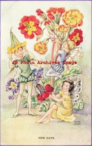 Rene Cloke, Valentine No 5373, New Hats, Fairies in Flowers