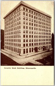 Security Bank Building Minneapolis Minnesota MN Postcard