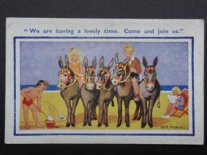 Bob Wilkin: Donkey Theme WE ARE HAVING A LOVELY TIME..... D. Eisner No.13