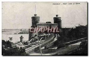 Postcard Mainz Old Bridge On The Rhine