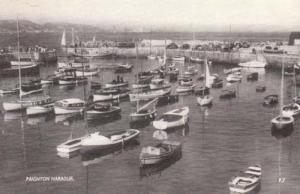 Paignton Harbour Bay Devon Real Photo Postcard