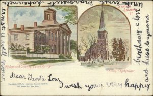 Richmond Staten Island Pioneer Postcard 1897 Patriographic