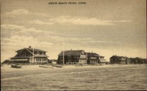 Grove Beach Point CT Homes Postcard