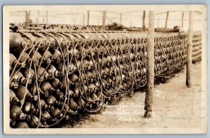 1935 Helium Gas Tanks Stratosphere Bowl Black Hills SD RPPC Photo Postcard