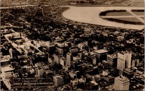 RPPC Aerial View of Greater Kansas City, Missouri Woods Brothers Corporation