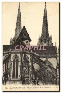 Old Postcard Bayonne Arrows and details of the Cathedral