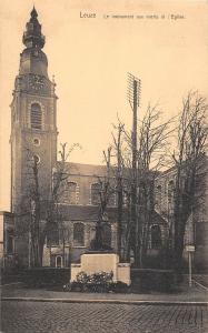 BR55445 le monument aux morts et l eglise Leuze belgium