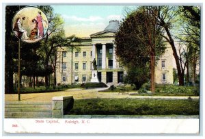 c1910 State Capitol Exterior Building Raleigh North Carolina NC Vintage Postcard