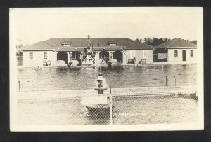 RPPC VERMILLION SOUTH DAKOTA SD SWIMMING POOL VINTAGE REAL PHOTO POSTCARD