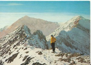 Wales Postcard - Snowdon from Crib Goch - Gwynedd - Caernarvonshire - Ref TZ8475