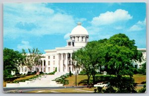 Montgomery Alabama~State Capitol From Street~Vintage Postcard