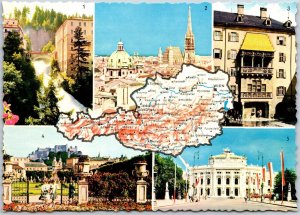 Österreich Gasteiner Wasserfall Wien Mit Stephansdom Innsbruck Austria Postcard