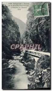Old Postcard Dauphine Route De La Grande Chartreuse L & # 39Entree Du Desert