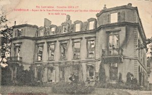 WW1 GUERRE 1914-1915-LUNEVILLE FRANCE DAMAGE-U S SOLDIER MESSAGE~PHOTO POSTCARD