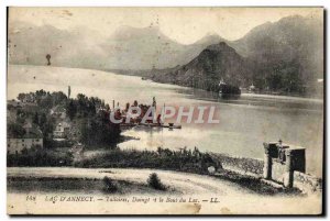 Old Postcard Annecy lake Talloires Duingt And The End Of The Lake
