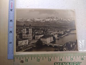 Postcard Zürich und die Alpen, Zürich, Switzerland