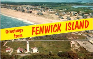 Maryland-Virginia Greetings From Fenwick Island Split View